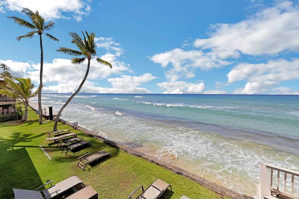Appartamento Oceanfront With Aircon-Hear The Waves-Amazing Views-Wifi Lahaina Esterno foto